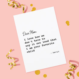 Tarjeta Día de la Madre gracioso