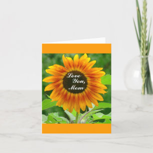 TARJETA DÍA DE LA MADRE/ GRAN FLORES / AMO DE TI, MAMÁ