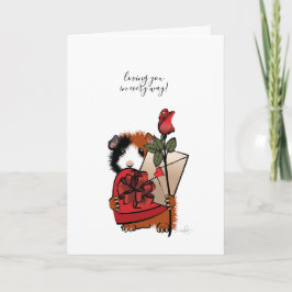 Tarjeta Día de la Madre Guinea amor al cerdo