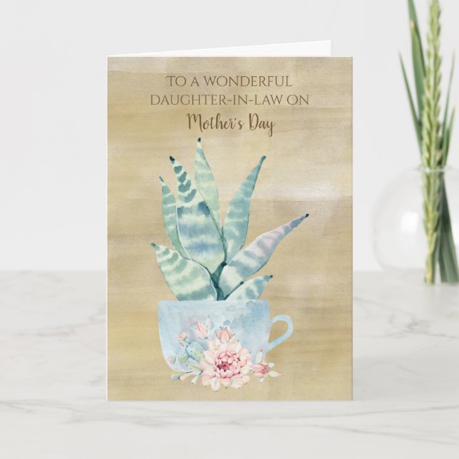 Tarjeta Día de la Madre, hija de cuñada (Anverso)