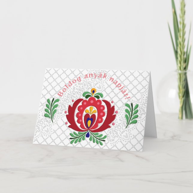 Tarjeta Día de la Madre húngaro  (Anverso)