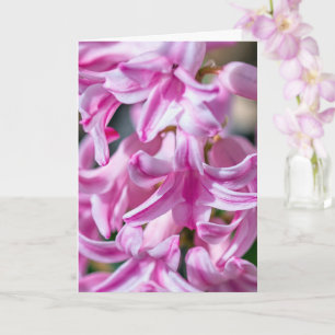 Tarjeta Día de la Madre Jacinto en Flor con Poema Personal