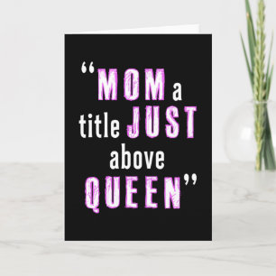 Tarjeta Día de la Madre Mamá Madres Regalo Divertido Funny