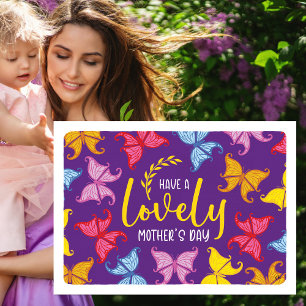 Tarjeta Día de la Madre Mariposa Bonita