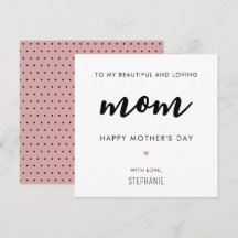 Día de la madre, Minimalista y moderna, personaliz