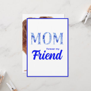 Tarjeta Día de la Madre Moderno Elegante Por siempre mi A