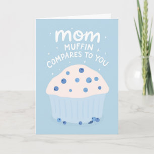 Tarjeta Día de la Madre Muffin de Arándanos Azules Diverti