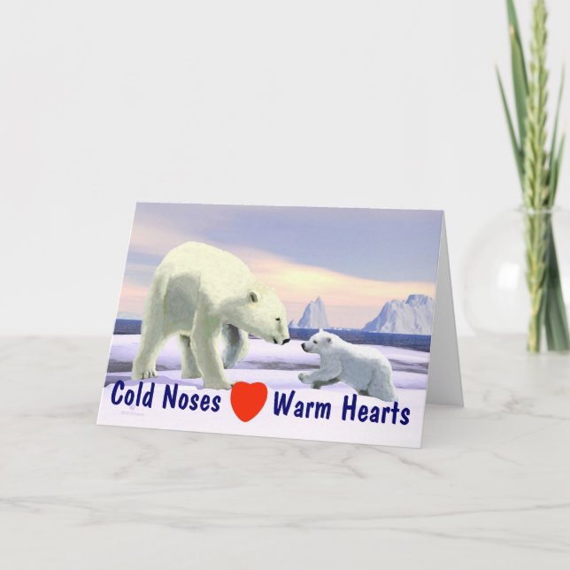 Tarjeta Día de la Madre - Oso Polar (Anverso)