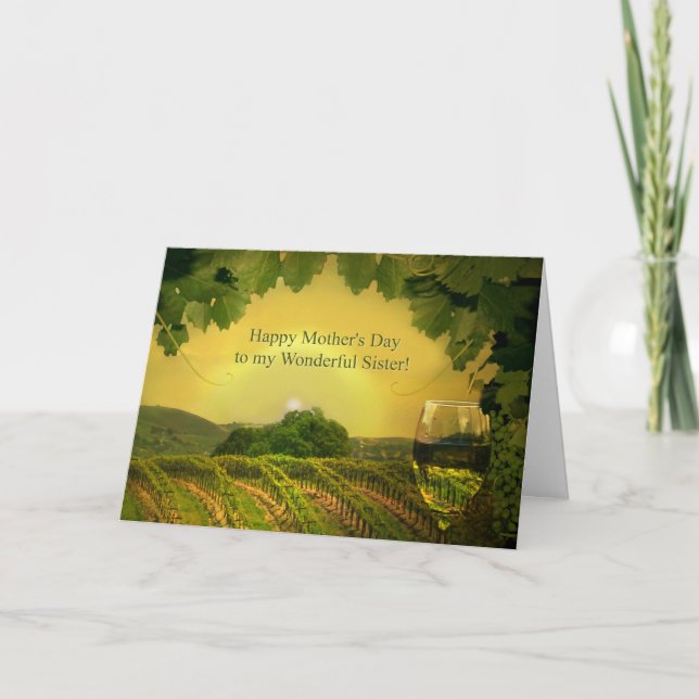 Tarjeta Día de la Madre para la Hermana Cunera divertida (Anverso)
