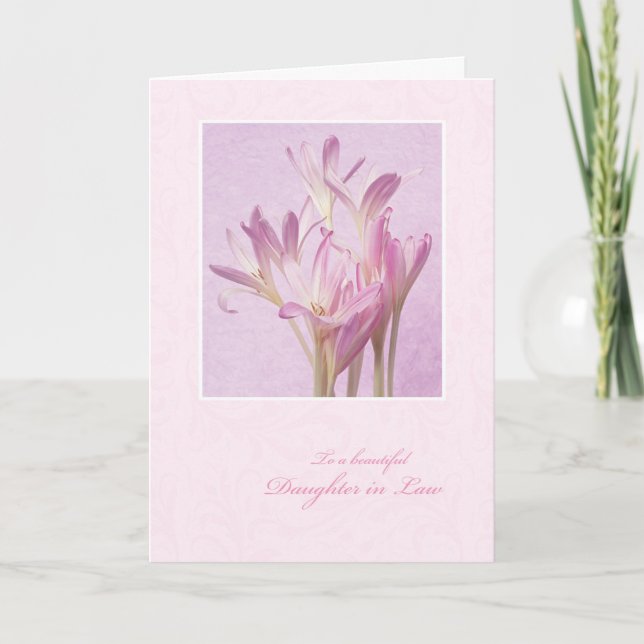 Tarjeta Día de la Madre para la Hija en la Ley (Anverso)