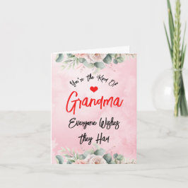 Tarjeta Día de la Madre para linda abuela personalizado