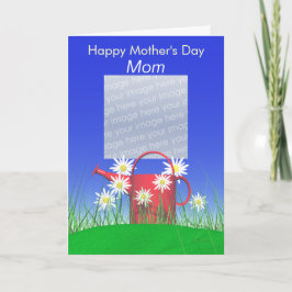 Tarjeta Día de la Madre para mamá Daisies y agua Can Photo
