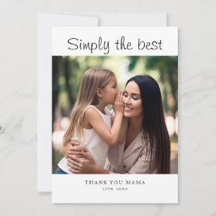 Tarjeta Día de la Madre Personalizado con Foto de Cumpleañ
