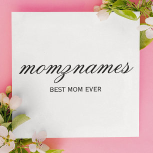 Tarjeta Día de la Madre personalizado de la mejor mamá de 