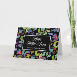 Tarjeta Día de la Madre Personalizado Feliz Elegante