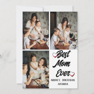 Tarjeta Día de la Madre personalizado, tres regalos de col