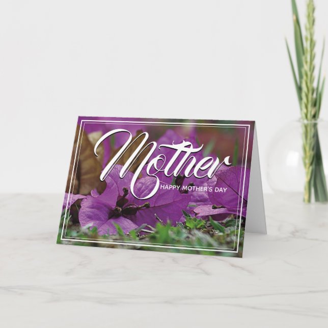 Tarjeta DÍA De La MADRE: Proverbios Cristianos 31 Flores P (Anverso)