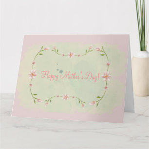 TARJETA DÍA DE LA MADRE (ROSA)