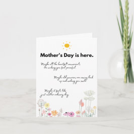 Tarjeta Día de la madre sin madre - sin importar lo que si