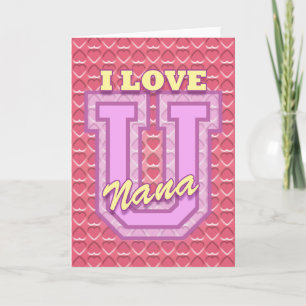 Tarjeta Día de la Madre: Te amo Nana