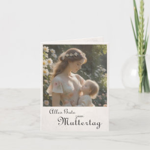 Tarjeta Día de la Madre – Un abrazo tierno en el jardín