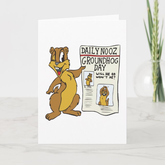 Tarjeta Día de la Marmota (Anverso)