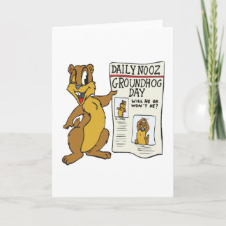 Tarjeta Día de la Marmota