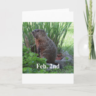 Tarjeta Día de la marmota