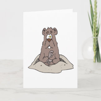 Tarjeta Día de la marmota