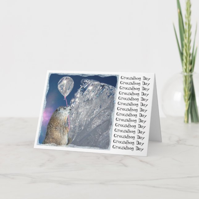 Tarjeta Día de la Marmota (Anverso)