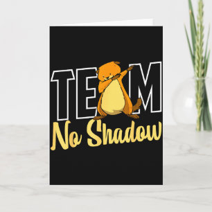 Tarjeta Día de la marmota sin sombra para mujeres, hombres