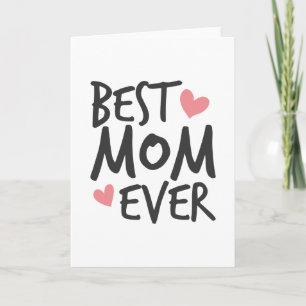 Tarjeta Día de la mejor madre de todos los tiempos   Tarje