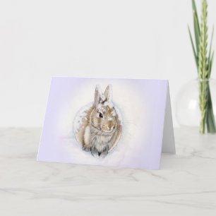 TARJETA DÍA DE LA NIEVE DEL CONEJO