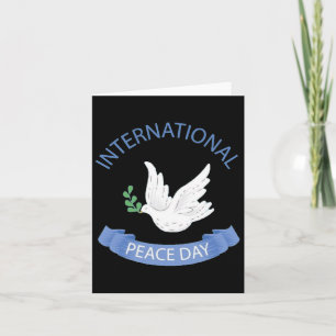 Tarjeta Día de la Paz en la Tierra Día Mundial de la Paz C