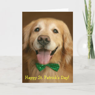 Tarjeta Día de la recuperación de oro de St. Patrick