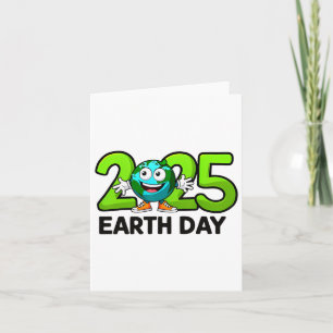 Tarjeta Día de la Tierra 2025 Divertido Día de la Tierra N