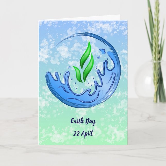 Tarjeta Día de la Tierra 2025 Nuestro poder nuestro Escudo (Anverso)