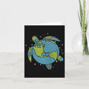 Tarjeta Día de la Tierra 2025 Restaurar Reciclar Tortuga M