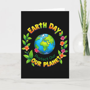 Tarjeta Día de la Tierra 2025 Tierra Feliz Día de la Tierr