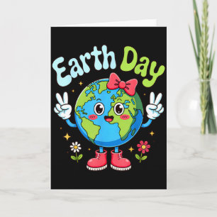 Tarjeta Día de la Tierra 2026 Lindo Arco Salva el Planeta 