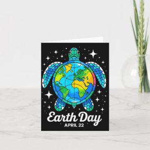 Tarjeta Día de la Tierra 2026 restaurar tierra mar día de 