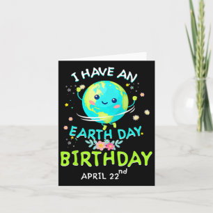 Tarjeta Día de la Tierra 22 de abril Día Verde