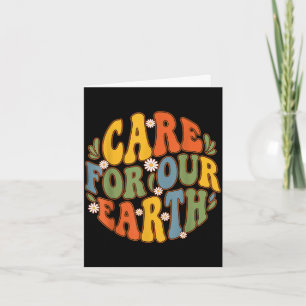 Tarjeta Día de la Tierra amor por la naturaleza ecológico