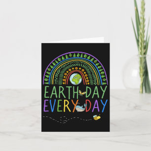 Tarjeta Día de la Tierra bastante todos los días Arcoíris