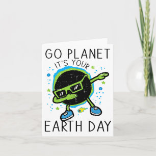 Tarjeta Día de la Tierra Eclipse Solar Ve Planeta Es Tu Ti