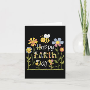 Tarjeta Día de la Tierra Floral con Flores Boho para Mujer