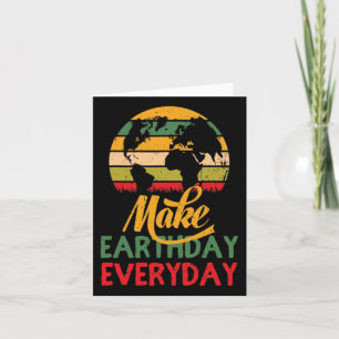 Tarjeta Día de la Tierra Haz que todos los días los niños