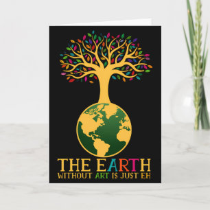 Tarjeta Día de la Tierra Juego de Palabras La Tierra Sin A