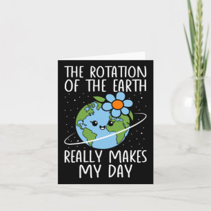 Tarjeta Día de la Tierra La Rotación de la Tierra Realment