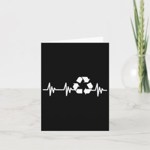 Tarjeta Día de la Tierra Latido Reciclaje Reciclar Para Ho